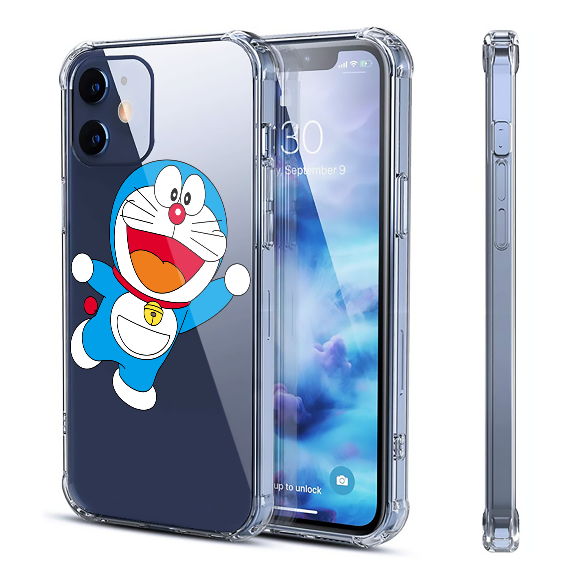 （画像用） ドラえもん Doraemon 【iPhone 12シリーズ対応】透明スマホケース（クリアソフトケース）